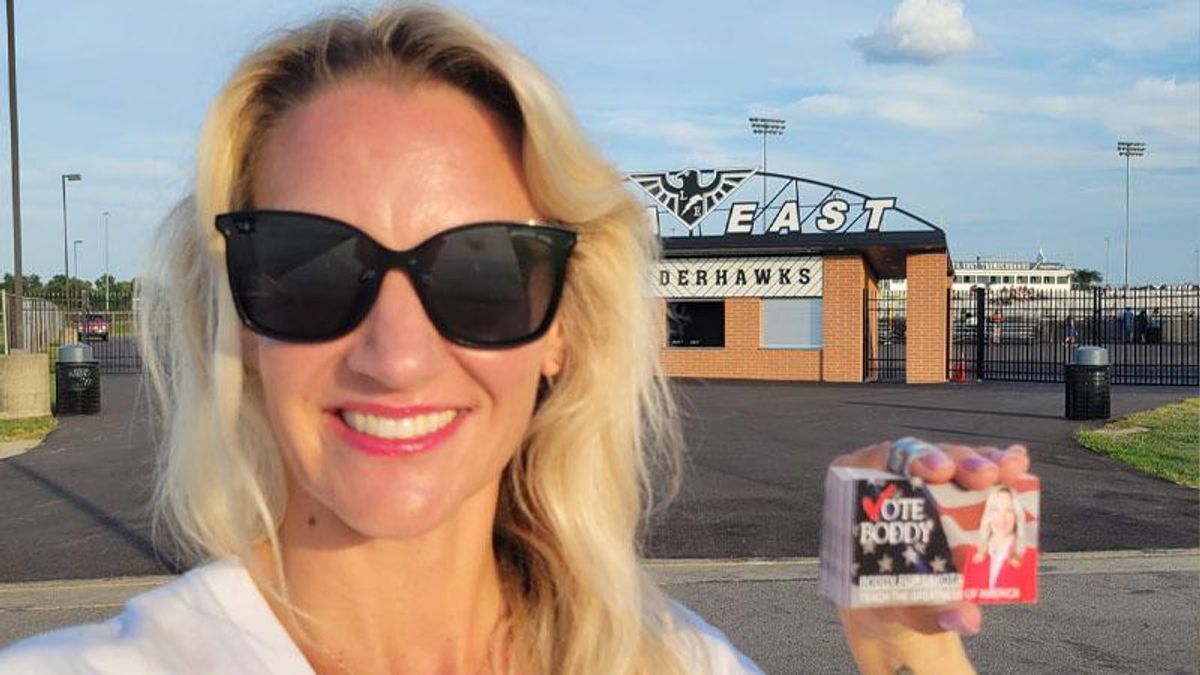 Conservative school board member storms out of meeting as she faces censure for sex ed rant gone awry