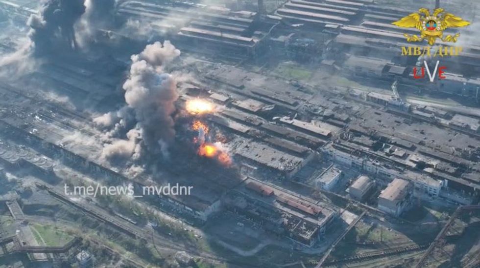 Ukraine leader appeals for truce to dig out civilians trapped under steel plant
