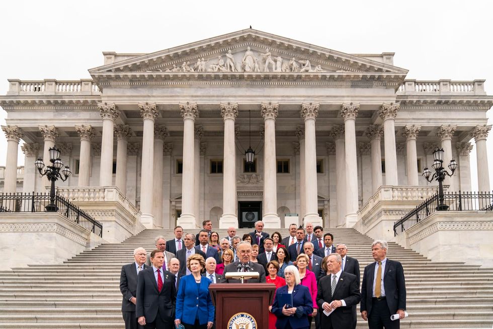 Sen. Schumer pushes to legalize abortion nationwide after leaked Supreme ruling; GOP vows to block measure