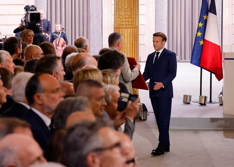 French President Macron sworn into office for second term