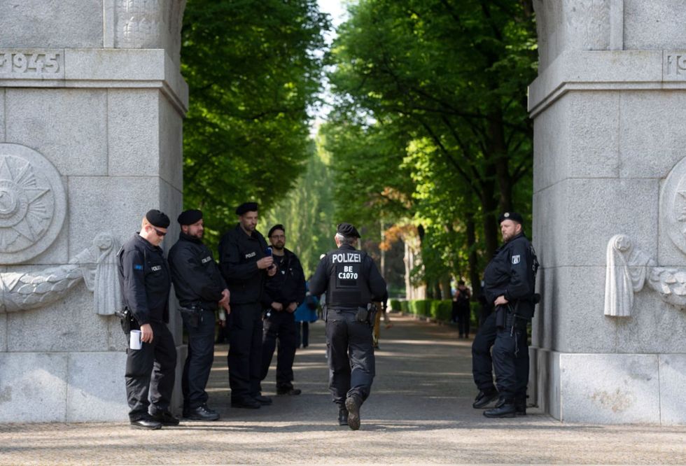 Peaceful commemoration of end of World War II anniversary in Berlin