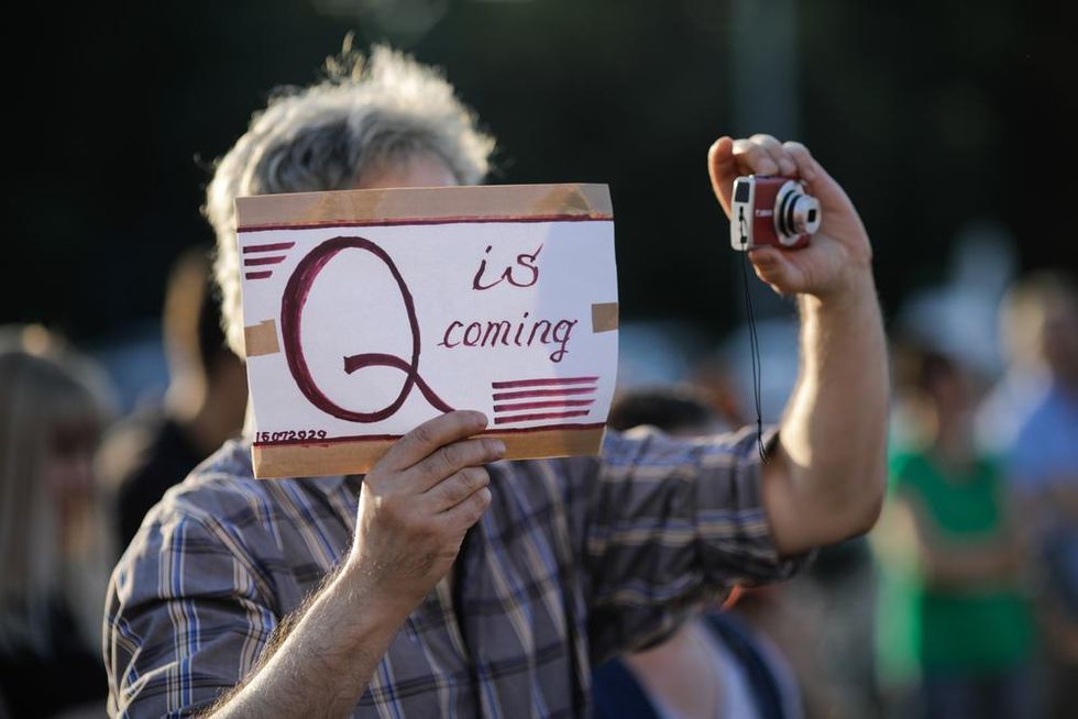 Bleach-drinking Trump supporter launches 'QAnon 2.0' at California conference