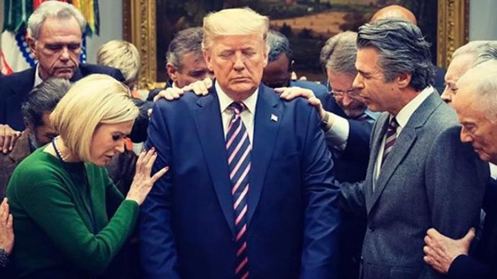 'Cause his enemies to stumble': Trump posts prayer as he awaits sentencing from conviction