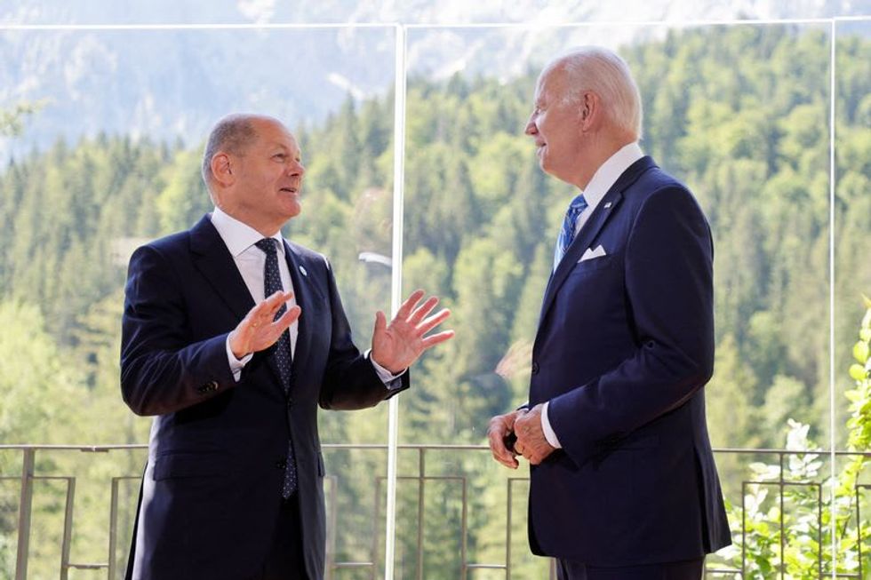 Biden thanks Scholz for leadership on Ukraine crisis at G7 summit