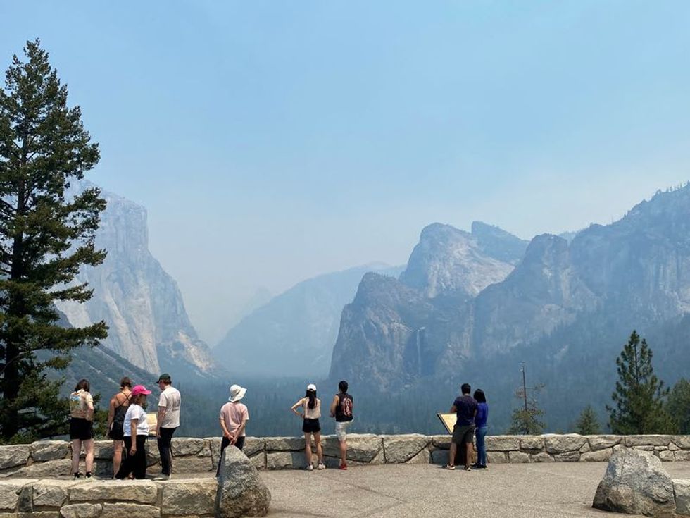 Yosemite wildfire smoke chokes national park's views and air quality