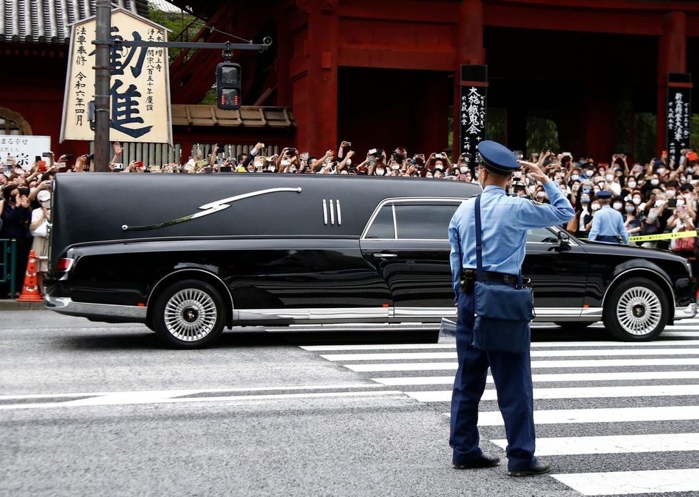 Funeral held for former Japanese prime minister Shinzo Abe