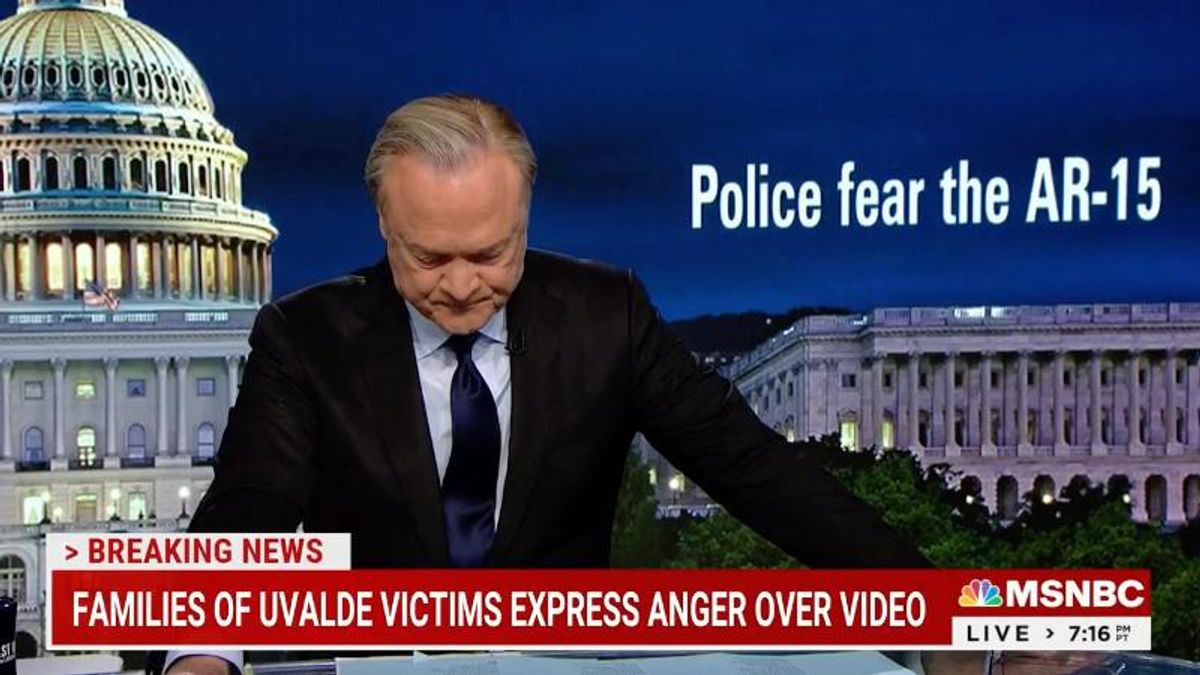 MSNBC's O'Donnell fights back tears while reporting on Uvalde massacre video
