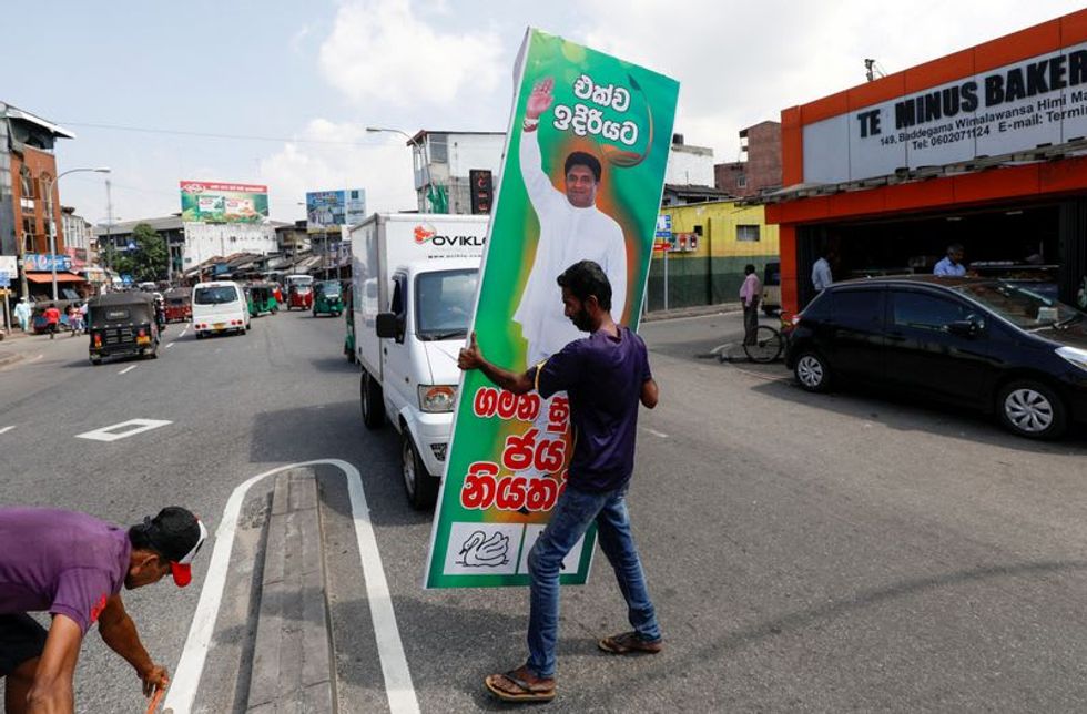 Sri Lankan opposition leader drops out of presidential race as protests planned