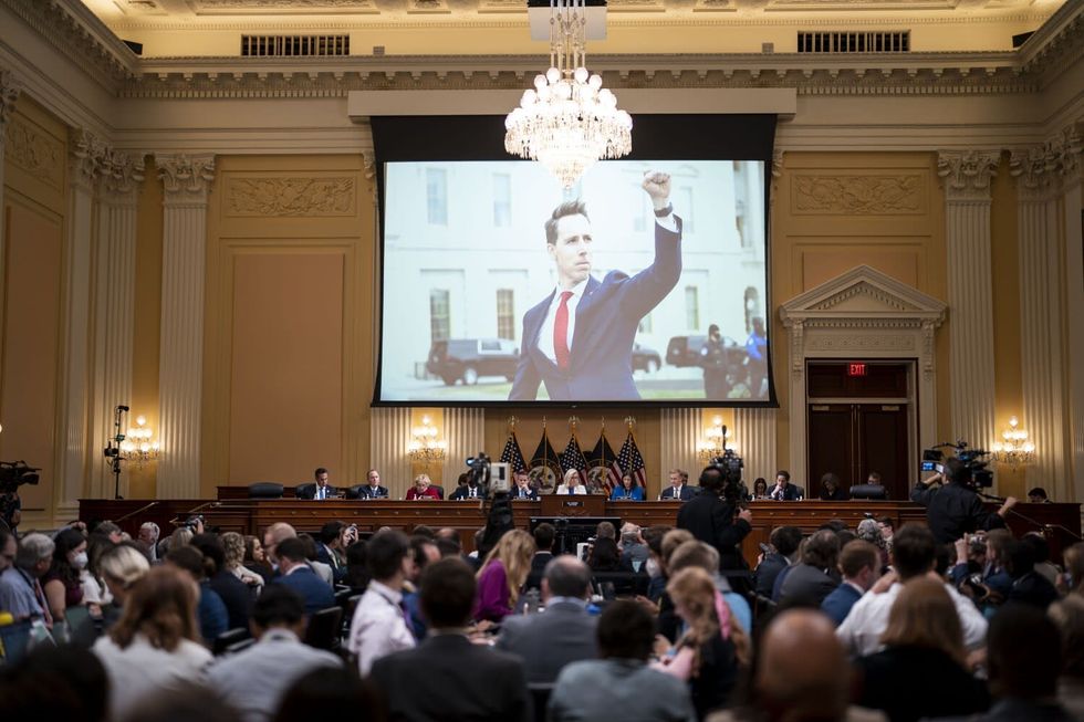 Fist pumper to fleeing coward: Jan. 6 video shows Missouri who Josh Hawley really is