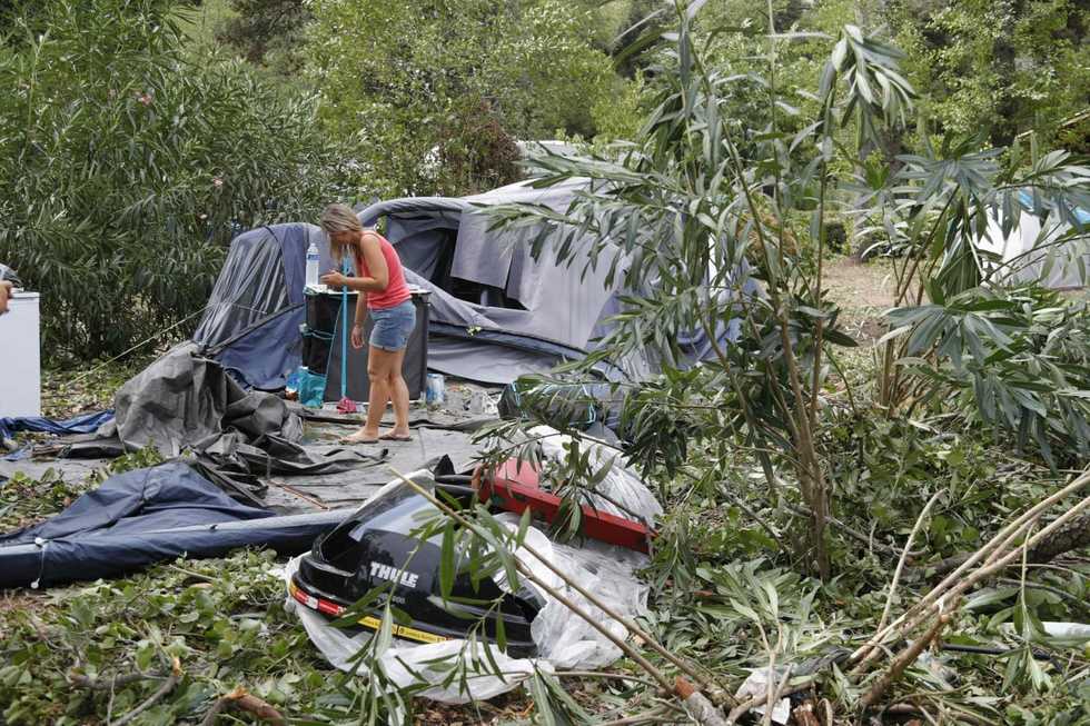 Deadly storms hit Europe as wildfires ease slightly