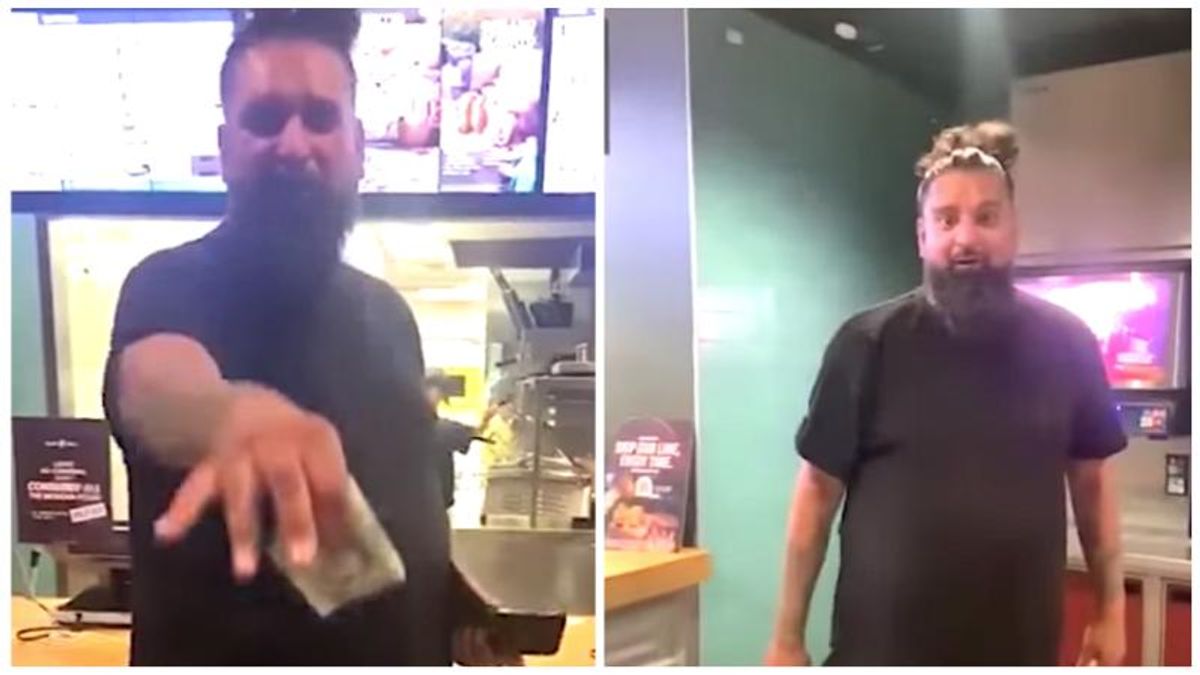 Watch: Man has a racist meltdown after spotting a 'Hindu' inside Taco Bell – but there's a bizarre twist