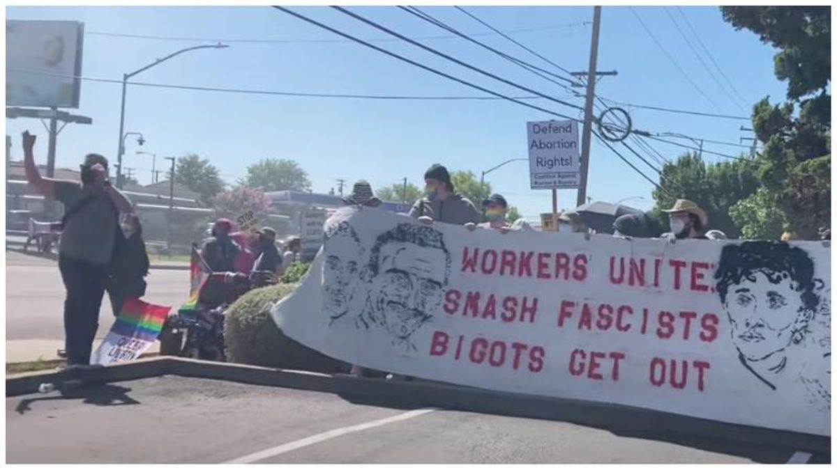 Video shows chaotic scenes on the streets of Modesto as violence erupts at ‘straight pride’ event