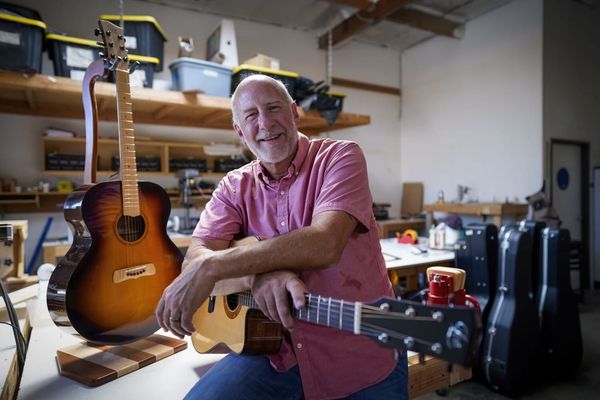 He finds his way back from son's death by making one-of-a-kind guitars