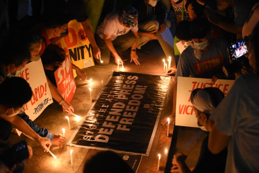 Civil society groups call for justice after a radio broadcaster is killed in the Philippines