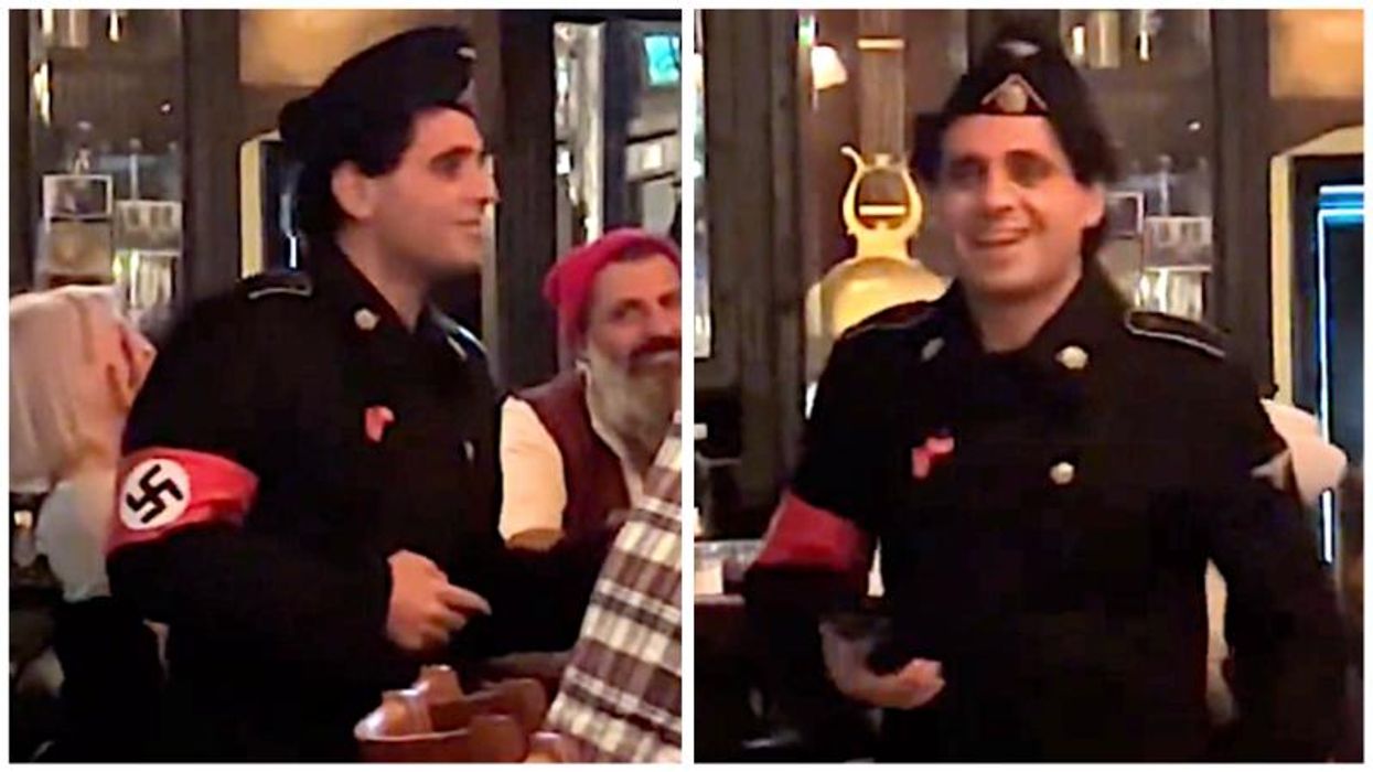 Watch: Patrons outraged as man walks into trendy NYC eatery dressed as a Nazi