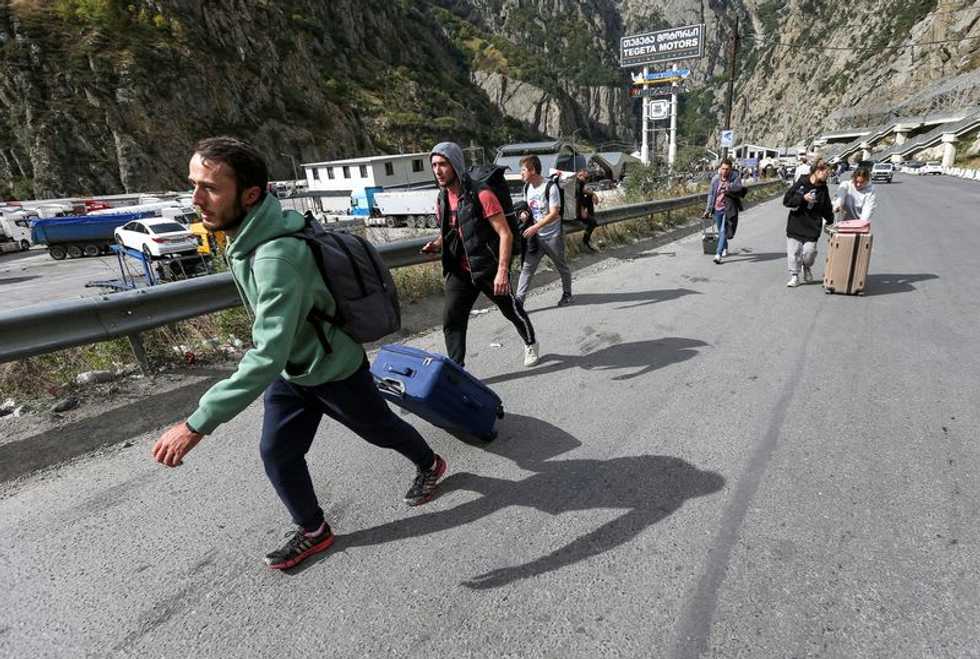 Russians who fled draft in no hurry to return from Georgia