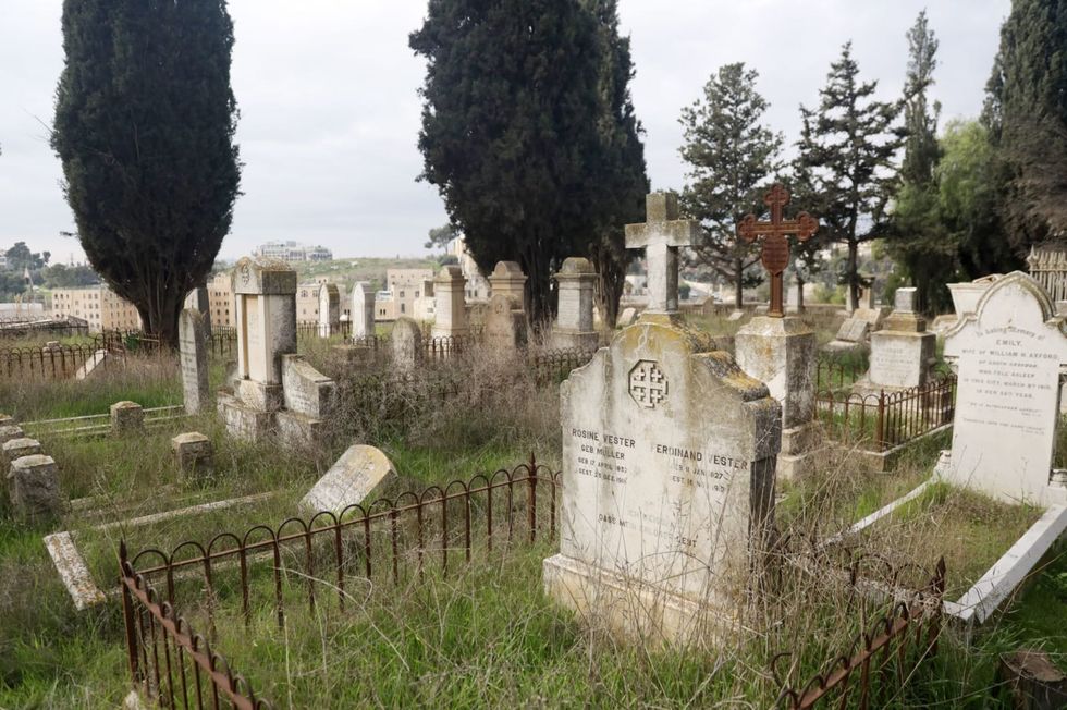 More than 30 gravestones damaged in Protestant cemetery in Jerusalem