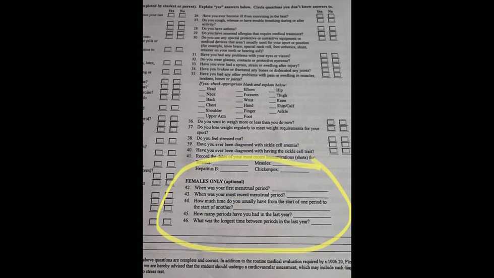 ‘Invasion of privacy’: Some Florida athletes leery of being made to reveal menstrual cycles