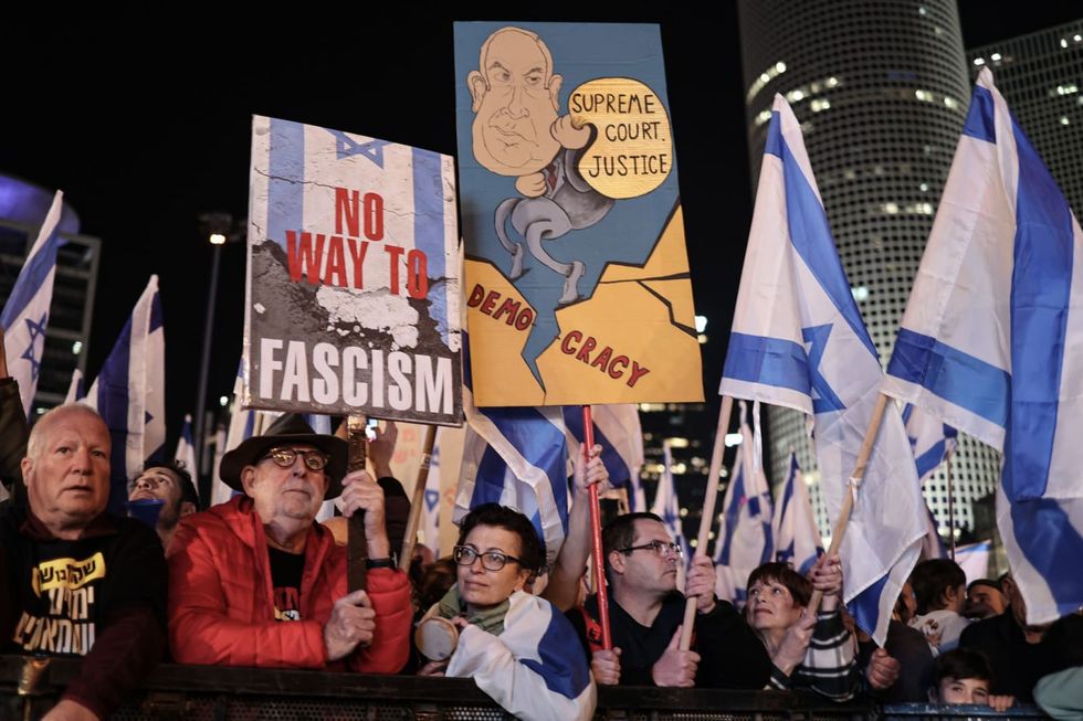 More than 100,000 Israelis protest against judicial system reforms