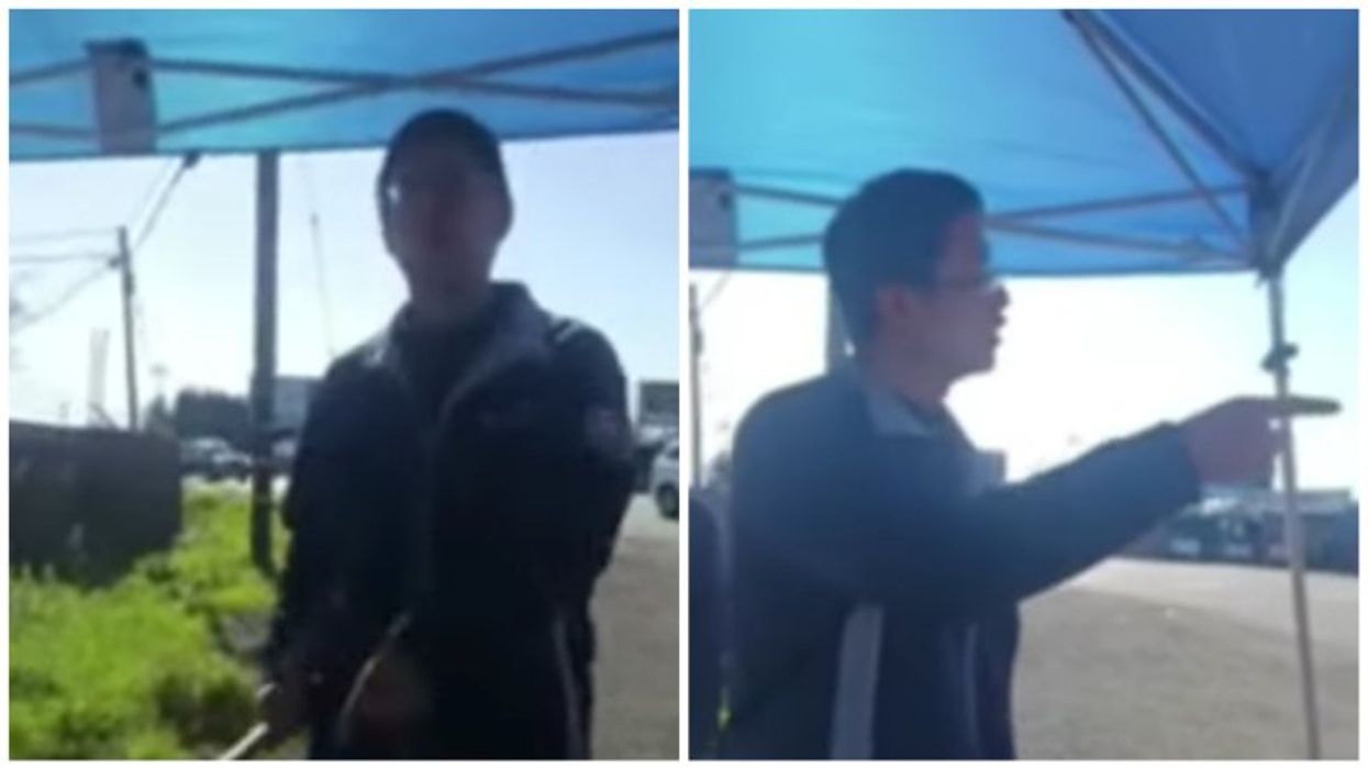 Watch: Man attacks California street vendor with a bat