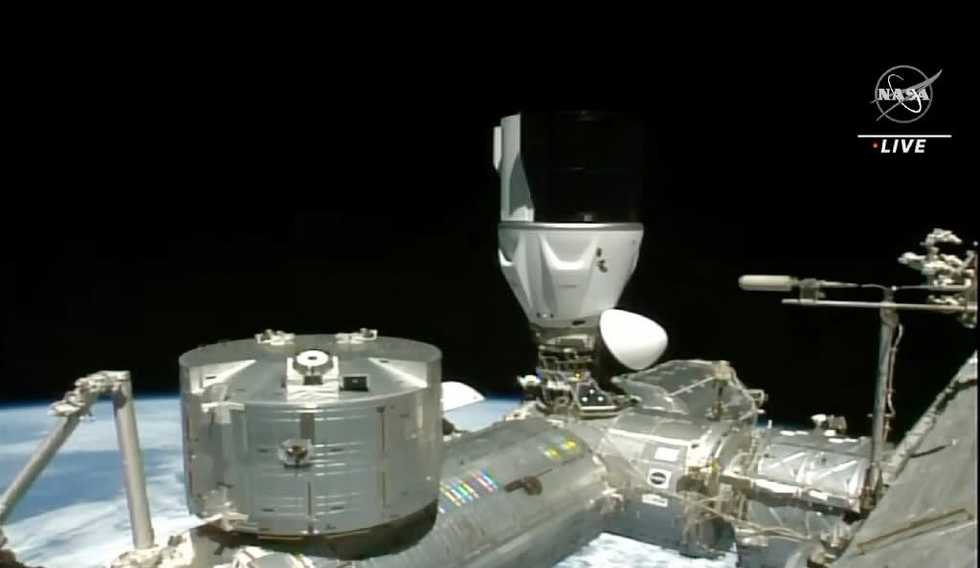 SpaceX Dragon crew enter International Space Station