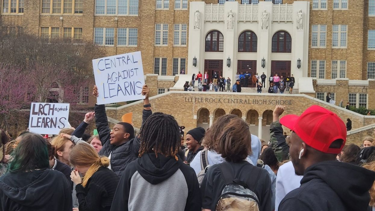 Little Rock Central High students protest alumna Sarah Huckabee Sanders’ legislative agenda