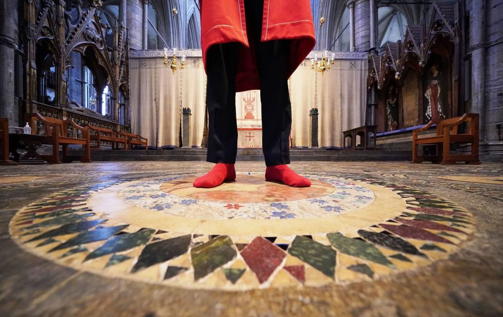 London tourists can walk on site of king's coronation - but in socks