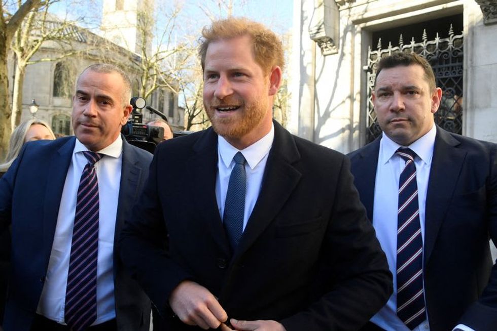 Prince Harry arrives at London court