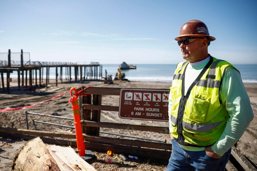 Crews demolish historic Monterey Bay pier, in danger of collapse after January storm damage