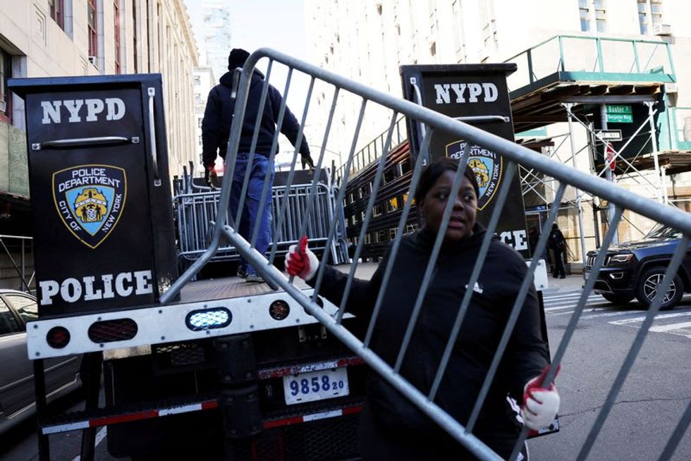 New York plans for Trump surrender with barricades, courtroom closings