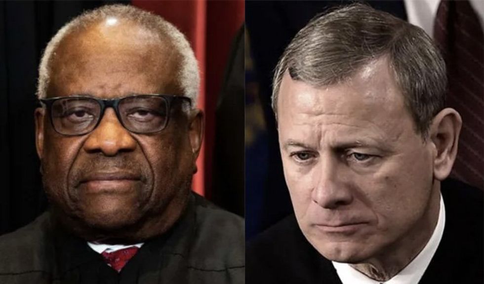 'Positively disgraceful' John Roberts buried by ethics expert for refusal to talk about Clarence Thomas