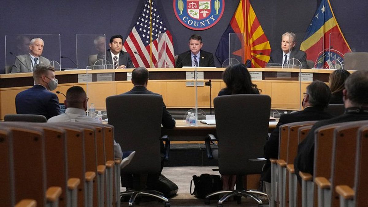 Supporters of expelled Arizona Republican rage at Maricopa County supervisors
