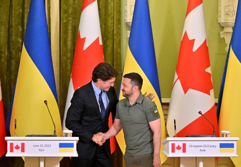 Zelensky says counteroffensive 'taking place' as Trudeau visits Kyiv
