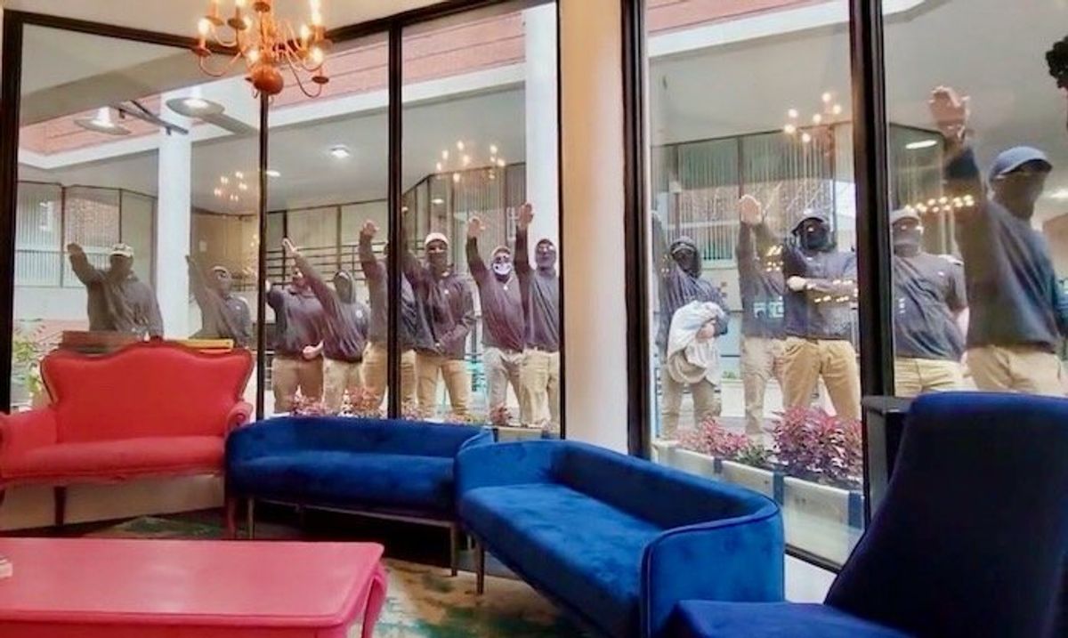 Terrifying video shows drag queen story hour interrupted by neo-Nazis