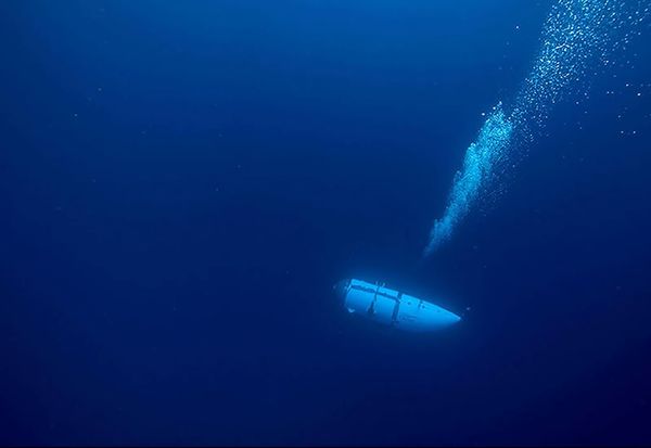 Search for missing Titanic sub like 'going into space'