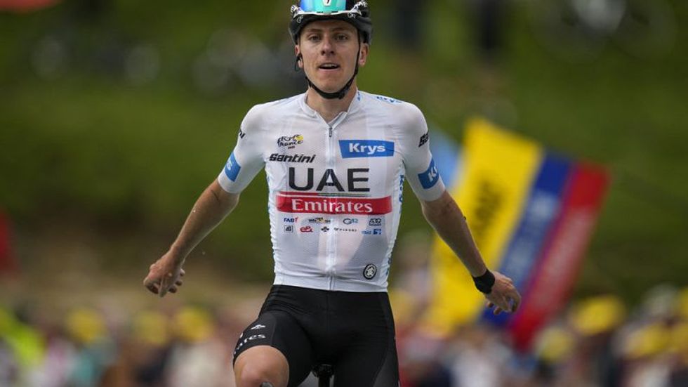 Pogacar claims 10th career stage win in Tour de France stage 6