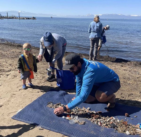 Sand-sifting robot joins Lake Tahoe volunteers for post-July Fourth beach cleanup