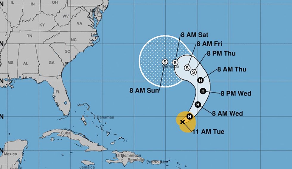Hurricane Tammy churns in Atlantic as weaker storm falls apart near Nicaragua