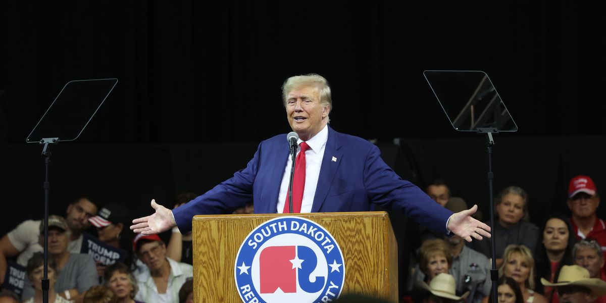 Trump visit to South Dakota puts Gov. Kristi Noem in a tax jam