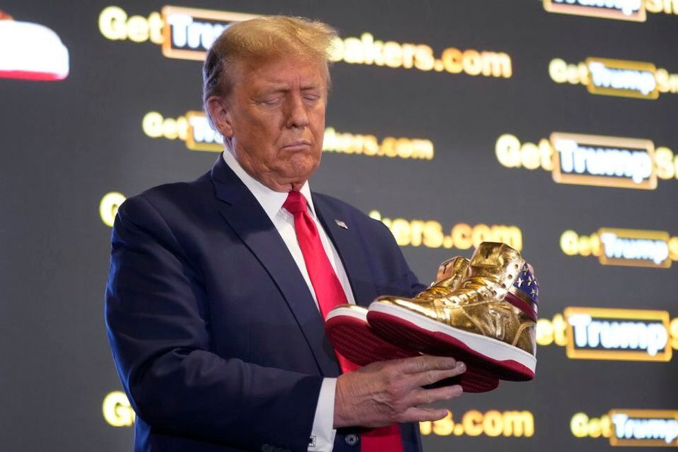 Trump — desperate for money — unveils a new fund-raising racket: ‘Hair Jordans’