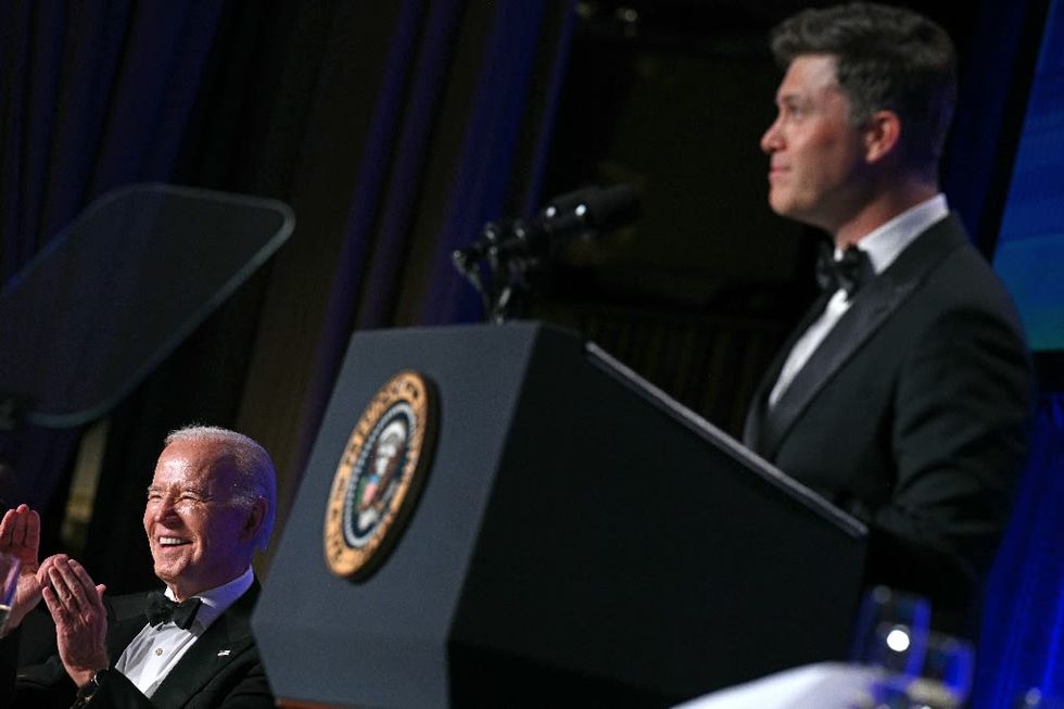 At White House correspondents' dinner, Biden takes Trump to task