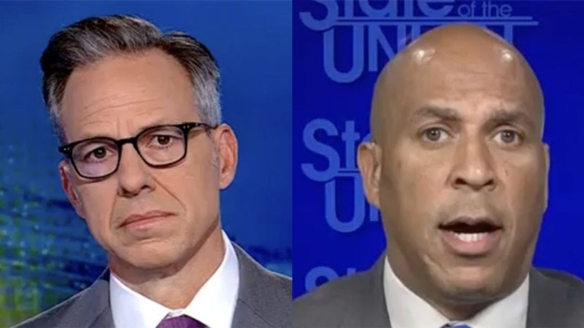 'You know that's not true': Cory Booker fires back at CNN's Tapper over Harris complaint