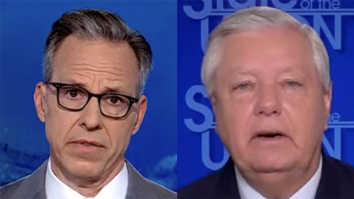 Lindsey Graham confronted on CNN with video of Trump saying 'I 'don't care what he says'