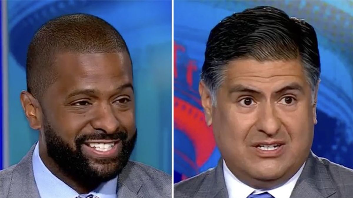 Watch: Conservative laughed at after claim Trump will be focused on policy at debate