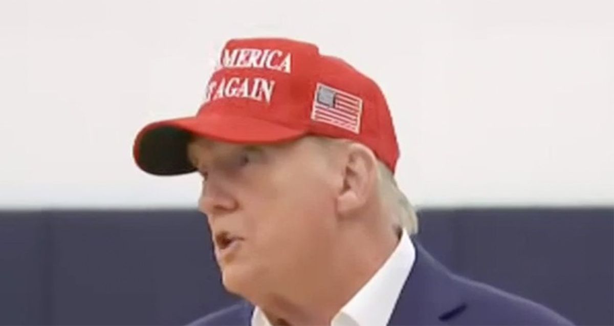 'Just stop talking about that': Trump snaps at reporter at polling place press conference