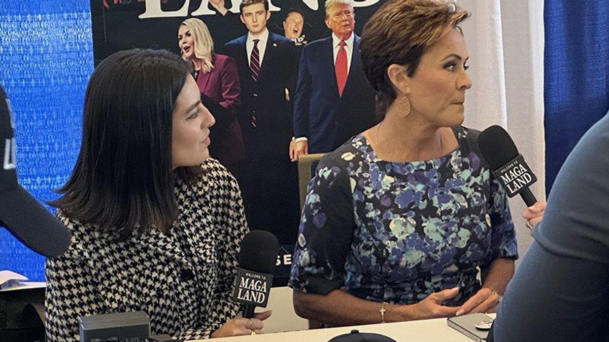 Kari Lake scrambles away from reporters asking pointed questions at CPAC