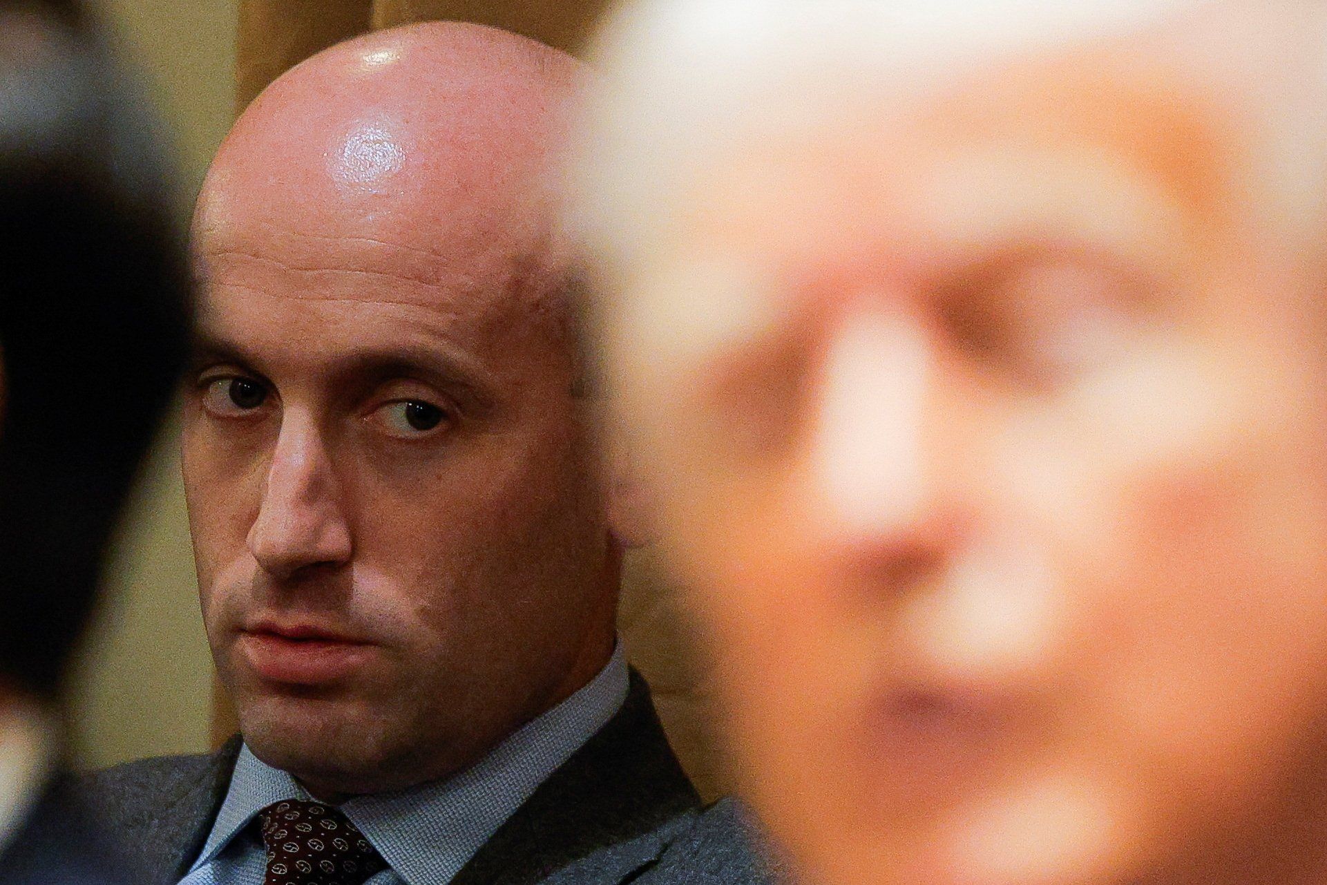 Stephen Miller and Donald Trump