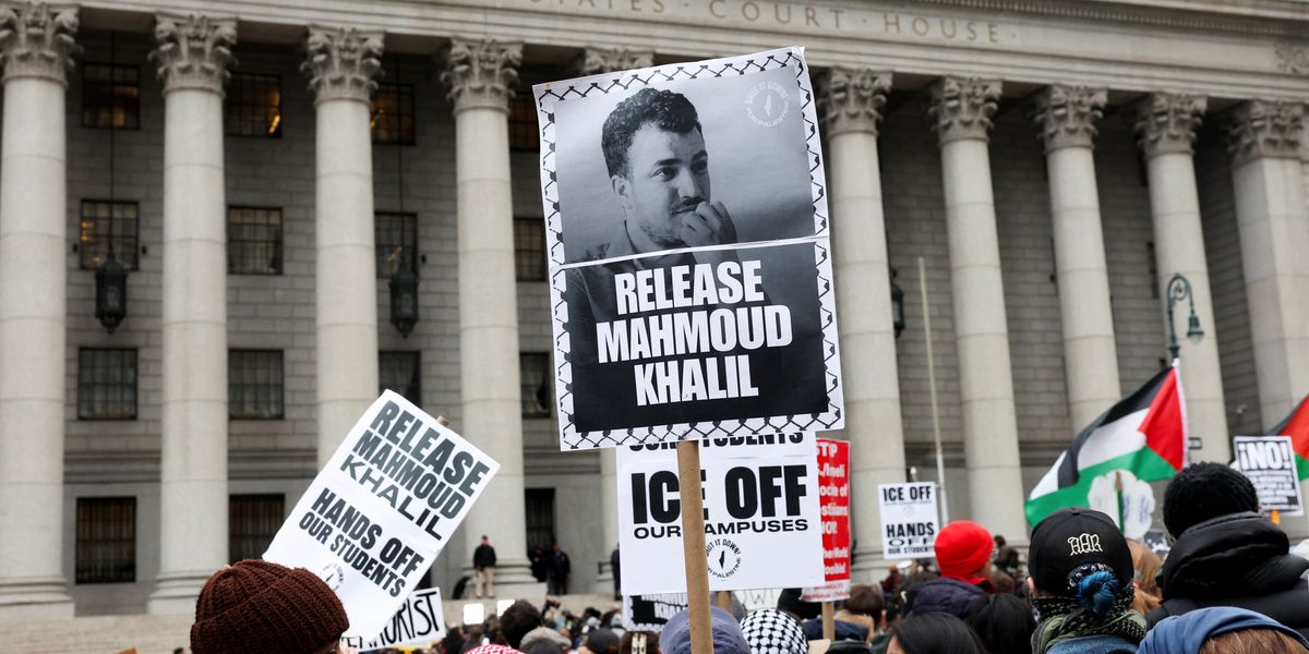 Palestinian protest leader detained by US misses son's birth