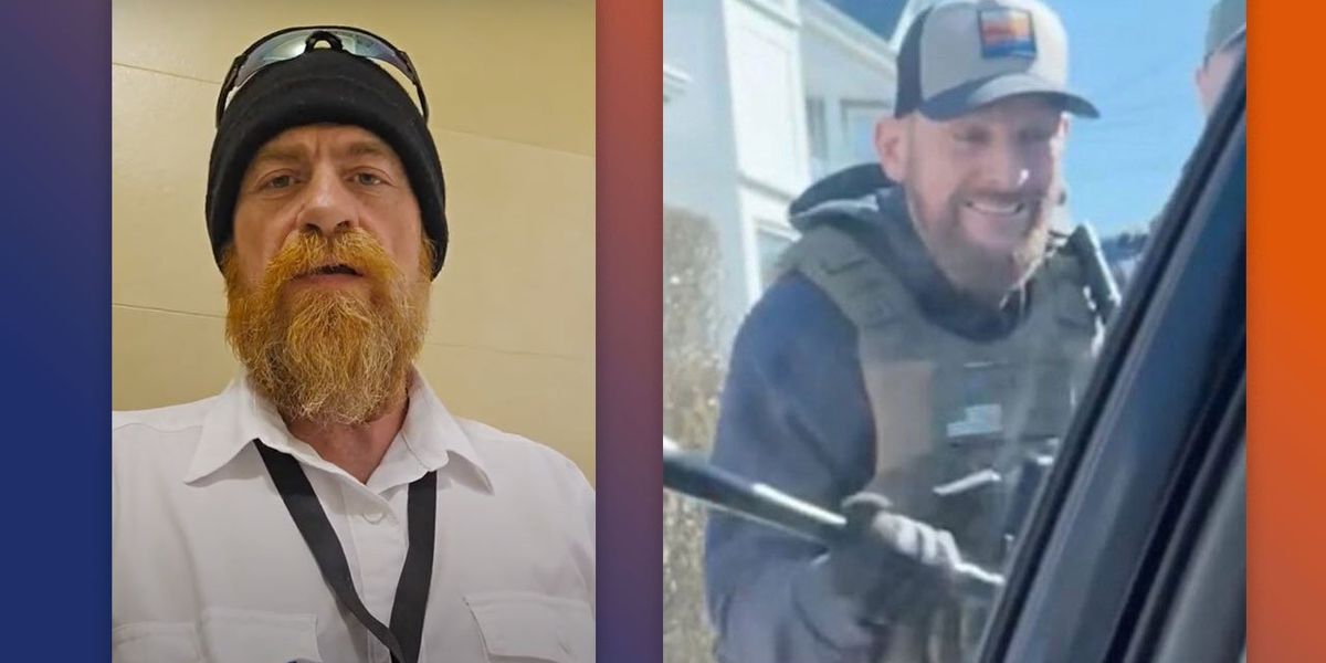 Militia founder wrongly identified as ICE agent in viral window-smashing video