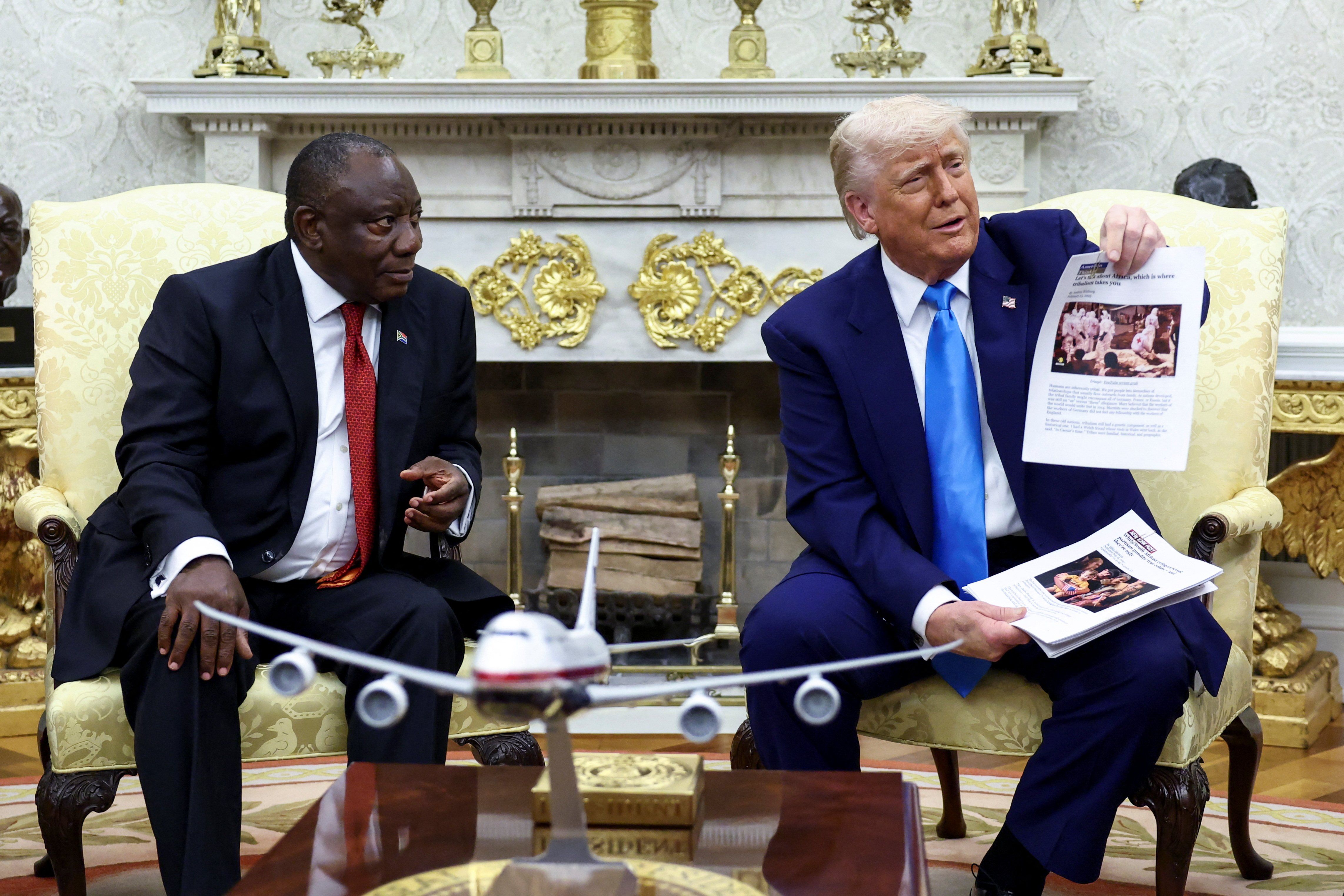 Donald Trump and Cyril Ramaphosa